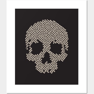 Skull made with skulls Posters and Art